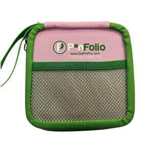 Brand New Never Used Pinfolio Mini Show- GREEN PINK